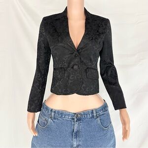 Apt. 9 Black Patterned Women's Blazer